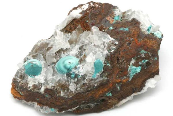 Rosasit, Calcit – Bild 3