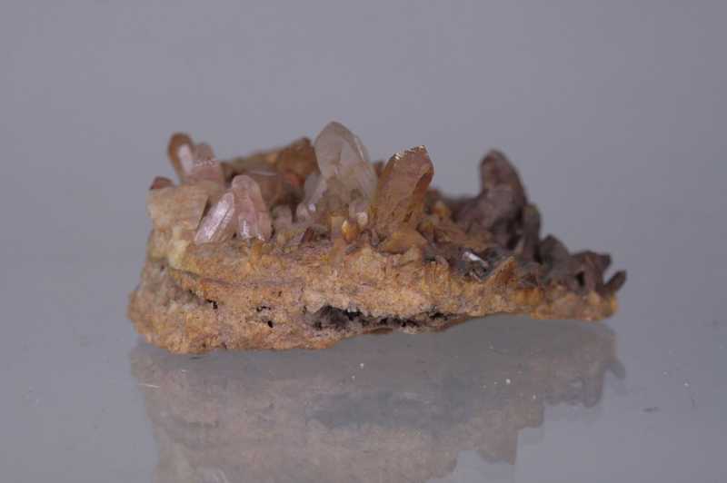 Ankerit, Quarz (Kristall) – Bild 6