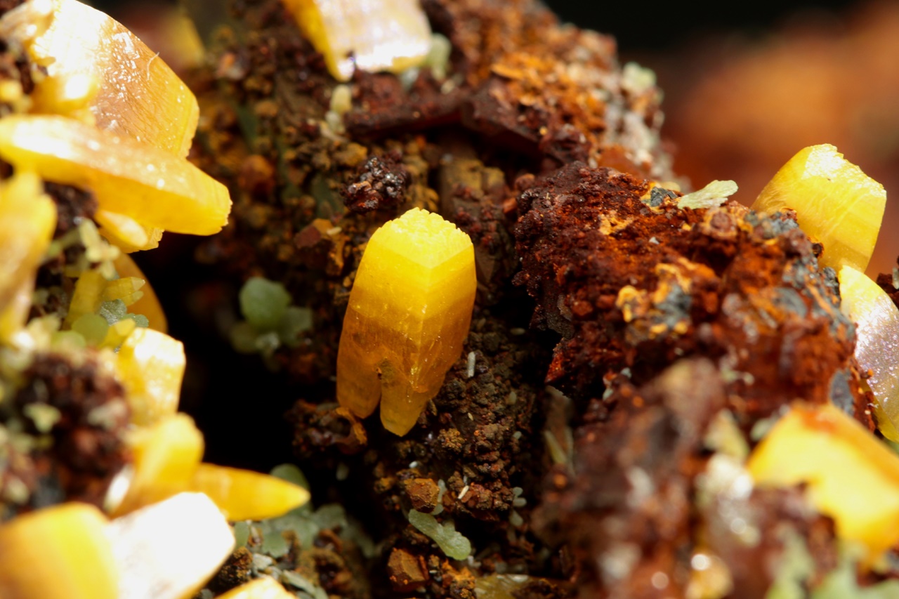 Wulfenit, mimetit – Bild 7