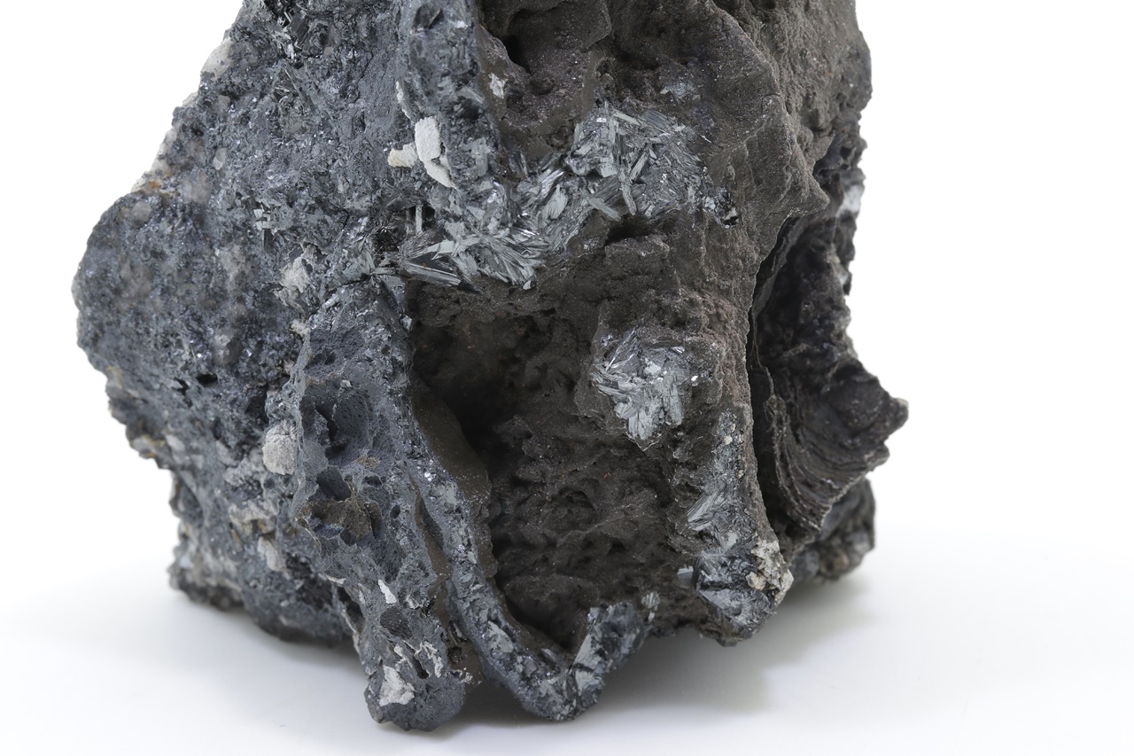 Pyrolusit, Quarz – Bild 5