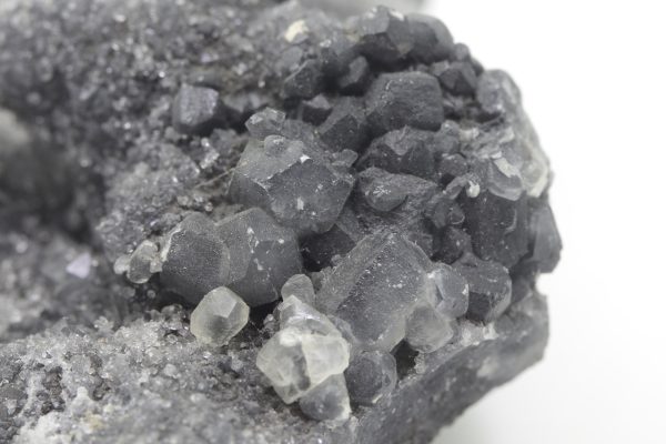 Boulangerit, Quarz, Calcit – Bild 7