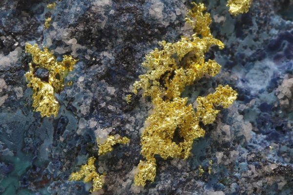 Gold, Chrysokoll, Shattuckit – Bild 6