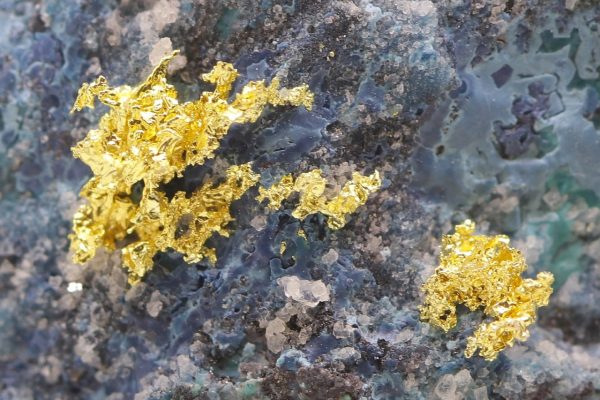 Gold, Chrysokoll, Shattuckit – Bild 9