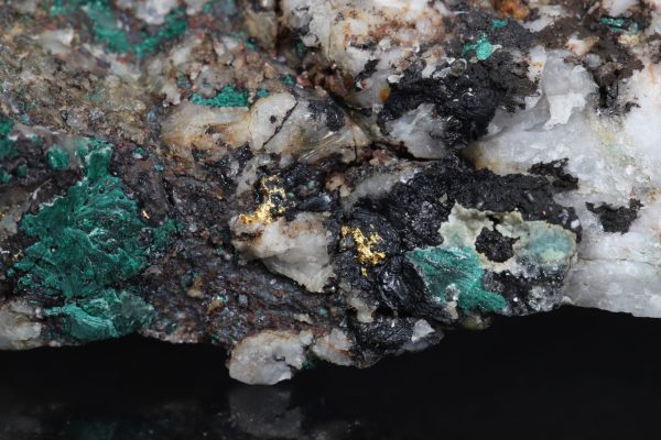 Gold, Malachit