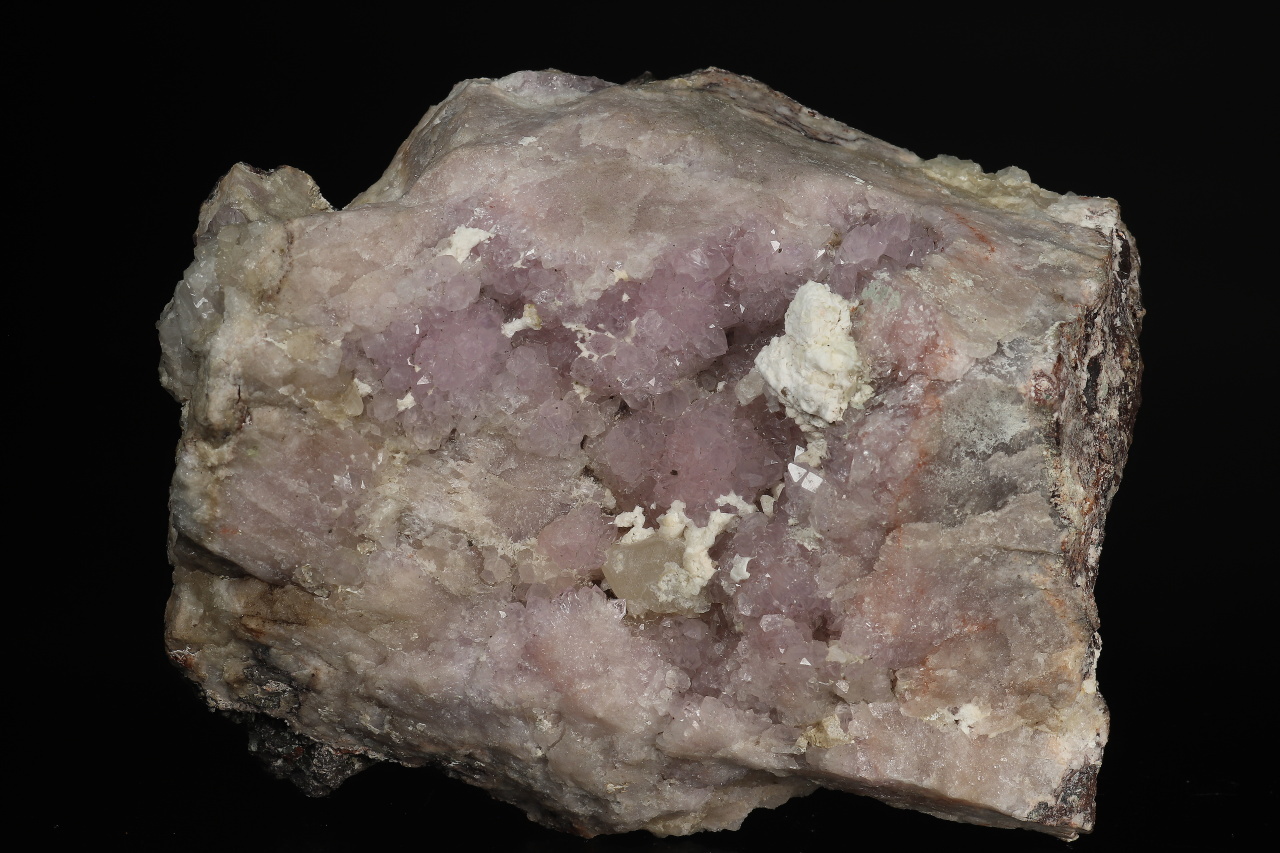 Amethyst, Calcit, Chabazit