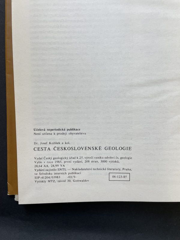 Weg der tschechoslowakischen Geologie: zum 25. Jubiläum der Entstehung des tschechoslowakischen Geologiezweiges – Bild 3