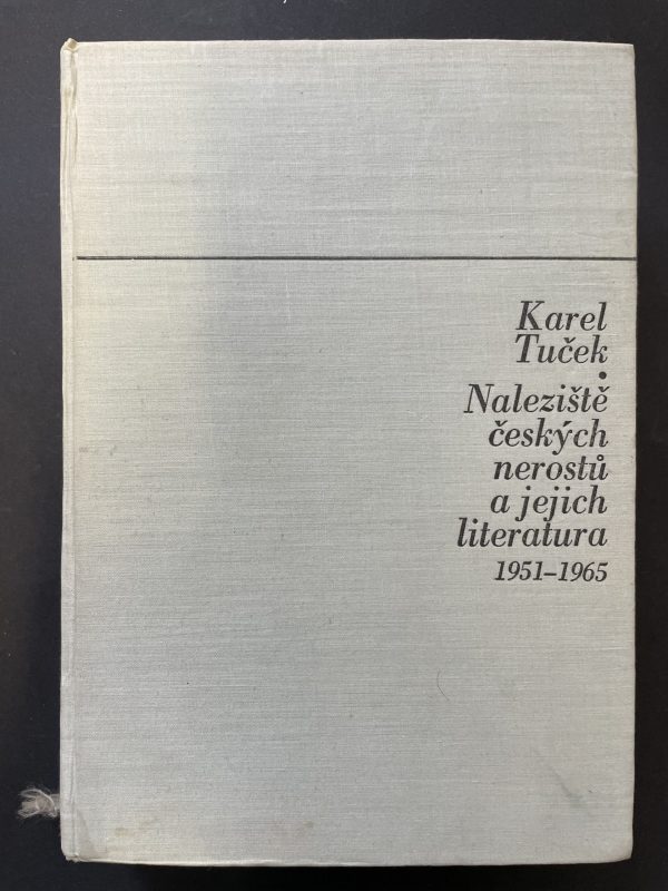 Fundstellen tschechischer Mineralien und ihre Literatur 1951–1965