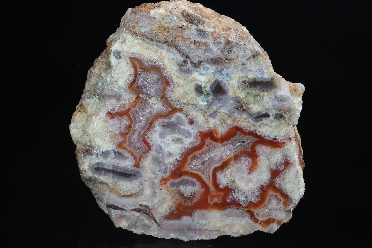 Karneol, Amethyst, Fluorit