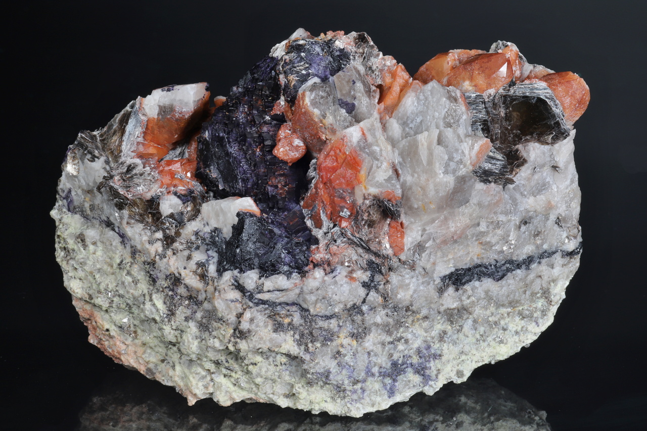 Fluorit, Quarz, Zinnwaldit