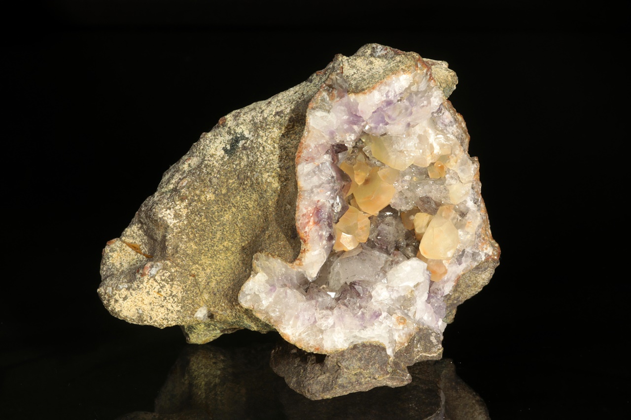 Amethyst, Calcit – Bild 2